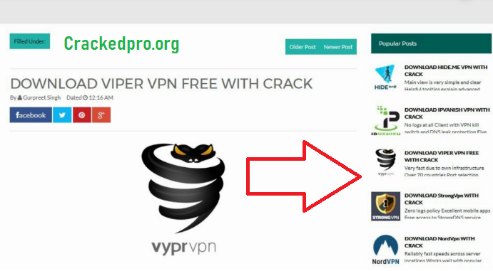 Descargar VyprVPN crack gratis