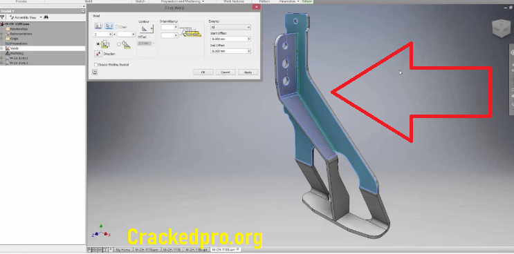 Grieta de Autodesk Inventor